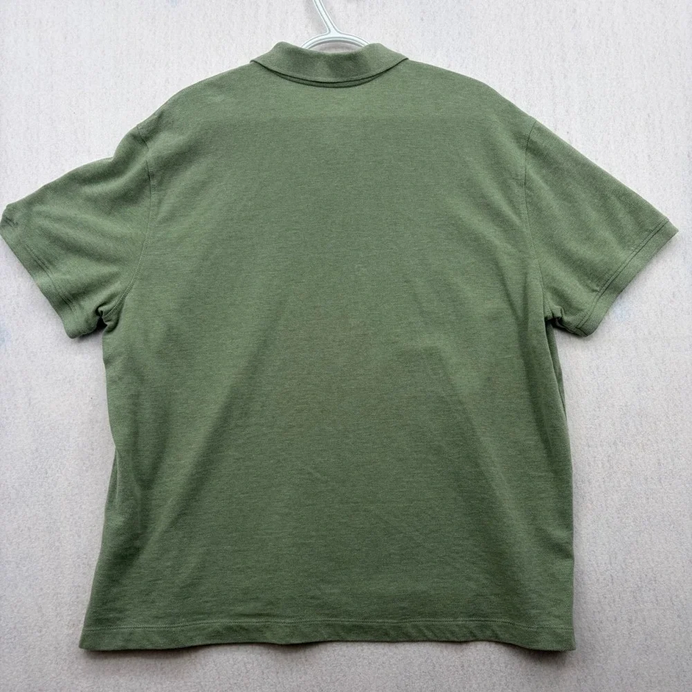 Banana Republic Mens Pique Polo Shirt Sage Green Organic Cotton XL 803392-17